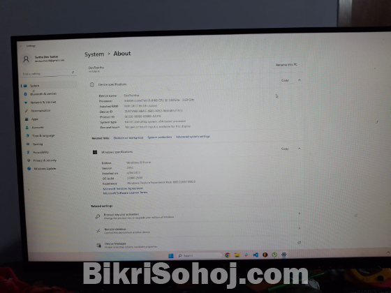 Desktop PC, Core I3 8th Gen, 8GB DDR4, 240GB SSD